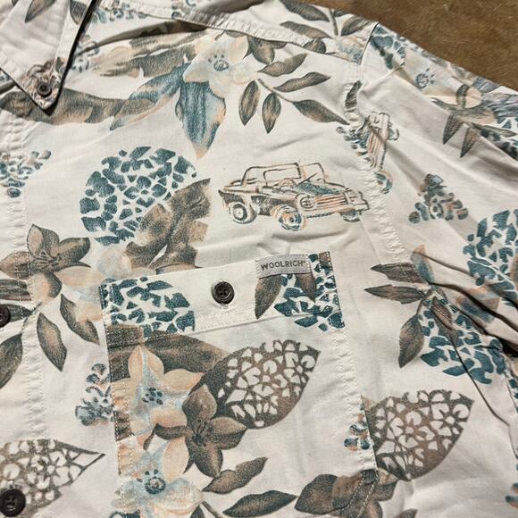 Vintage 2000s Woolrich Pattern Print Button Up Shirt - Picture 2 of 3
